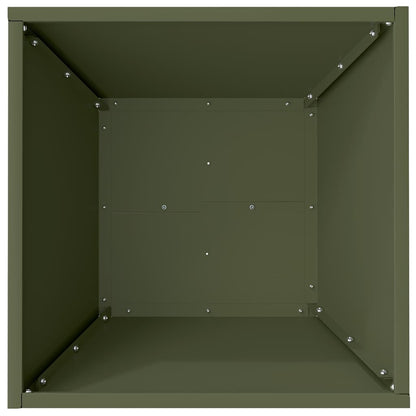 Vaso a Ciotola da Giardino 5 pcs Oliver verde 40 x 40 x 15 cm