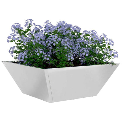 Vaso a Ciotola da Giardino 5 pcs Argento 40 x 40 x 15 cm