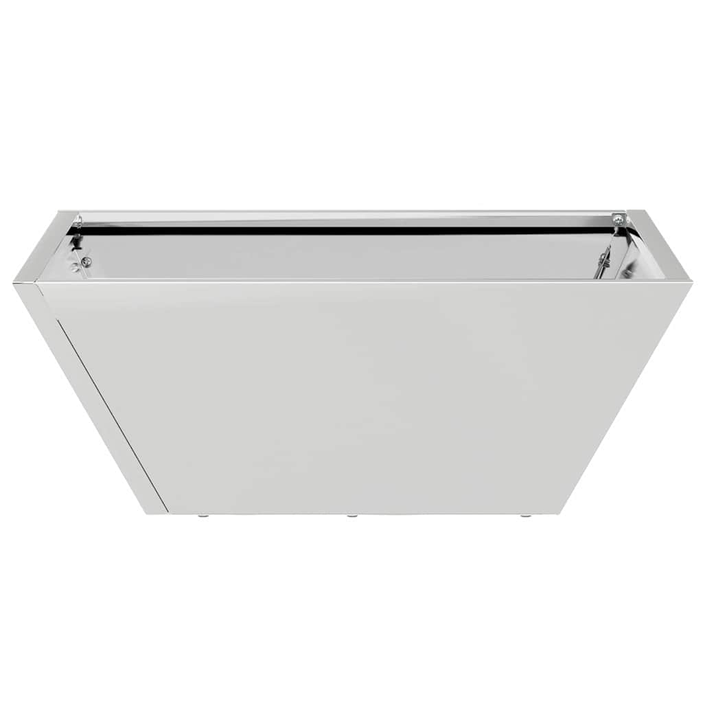 Vaso a Ciotola da Giardino 5 pcs Argento 40 x 40 x 15 cm