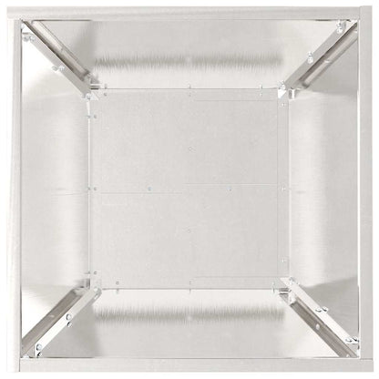 Vaso a Ciotola da Giardino 5 pcs Argento 40 x 40 x 15 cm