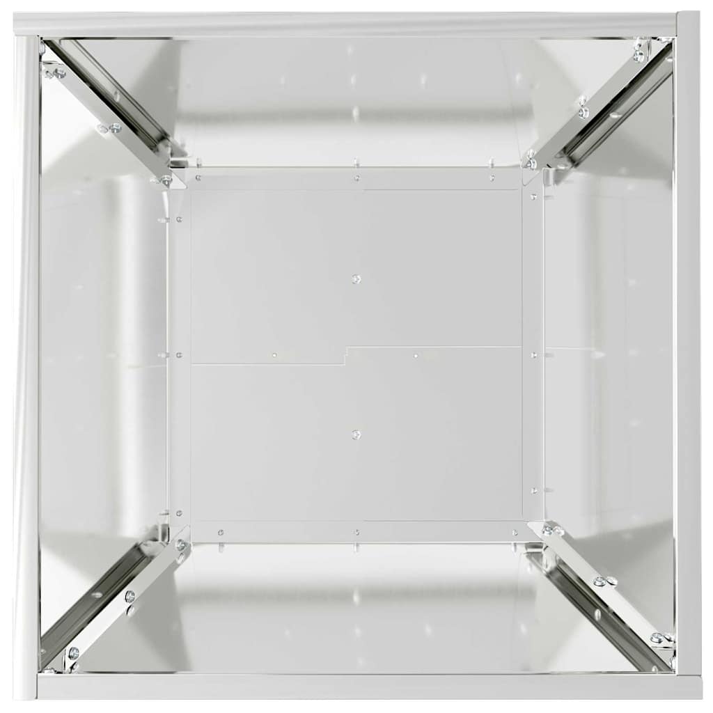 Vaso a Ciotola da Giardino Argento 40 x 40 x 15 cm