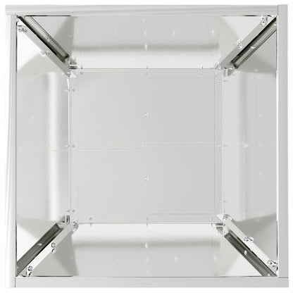 Vaso a Ciotola da Giardino Argento 40 x 40 x 15 cm