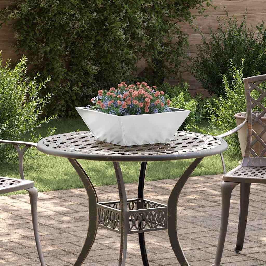 Vaso a Ciotola da Giardino 5 pcs Argento 40 x 40 x 15 cm