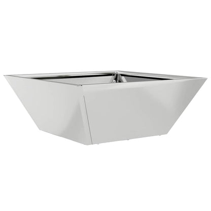 Vaso a Ciotola da Giardino 5 pcs Argento 40 x 40 x 15 cm