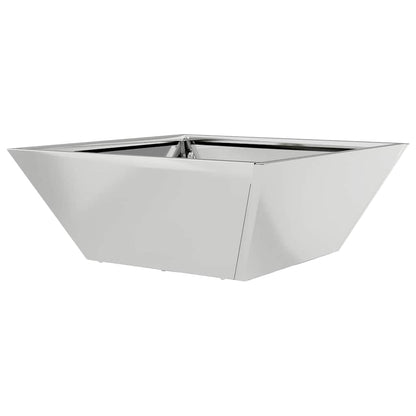 Vaso a Ciotola da Giardino 5 pcs Argento 40 x 40 x 15 cm