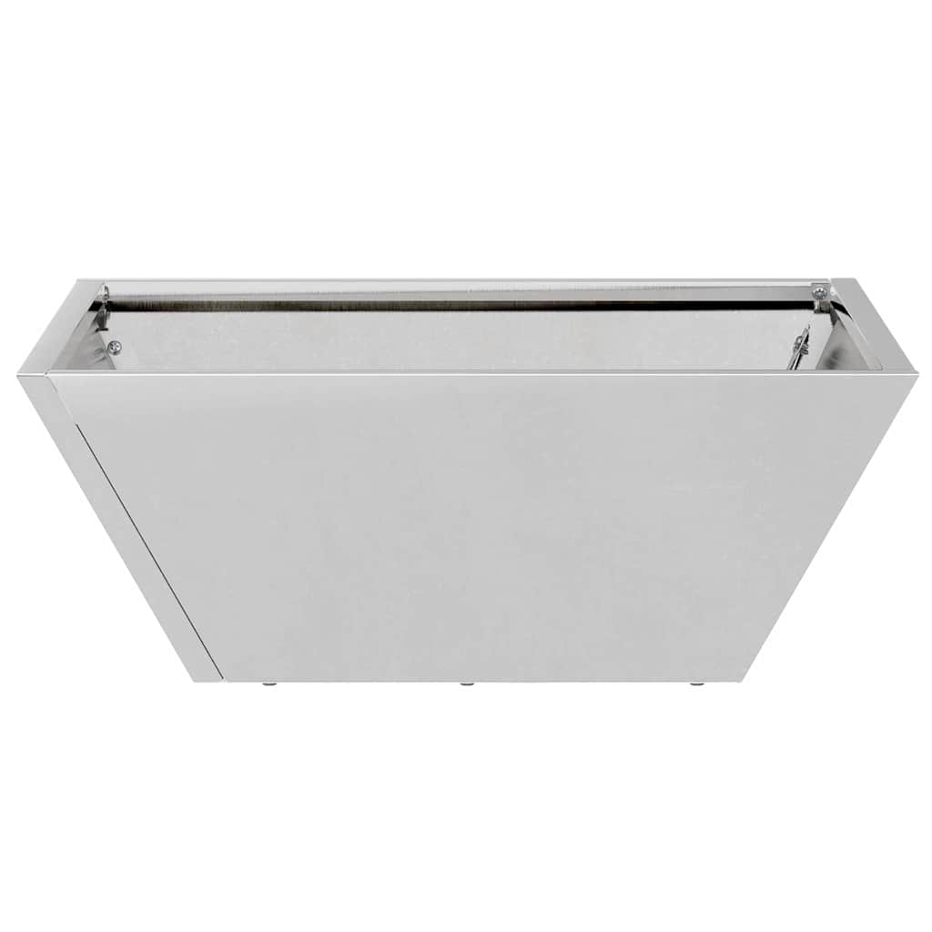 Vaso a Ciotola da Giardino 5 pcs Argento 40 x 40 x 15 cm
