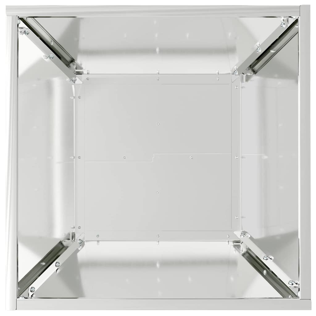 Vaso a Ciotola da Giardino 5 pcs Argento 40 x 40 x 15 cm