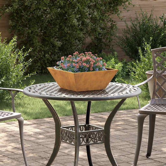 Vaso a Ciotola da Giardino Ruggine 40 x 40 x 15 cm