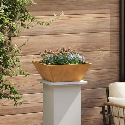 Vaso a Ciotola da Giardino Ruggine 40 x 40 x 15 cm