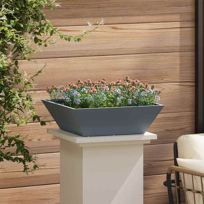 Vaso a Ciotola da Giardino 5 pcs Antracite 50 x 50 x 15 cm