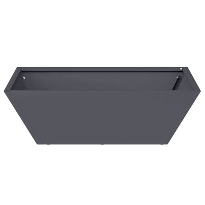 Vaso a Ciotola da Giardino 5 pcs Antracite 50 x 50 x 15 cm