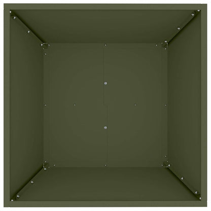 Vaso a Ciotola da Giardino 5 pcs Oliver verde 50 x 50 x 15 cm