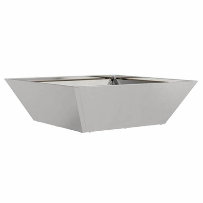 Vaso a Ciotola da Giardino 5 pcs Argento 50 x 50 x 15 cm