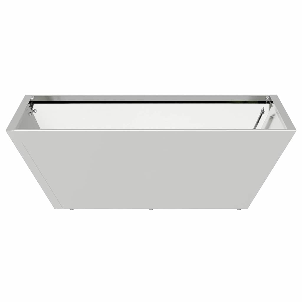 Vaso a Ciotola da Giardino Argento 50 x 50 x 15 cm