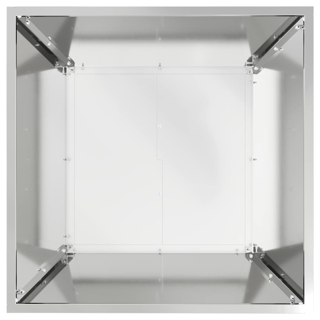 Vaso a Ciotola da Giardino Argento 50 x 50 x 15 cm