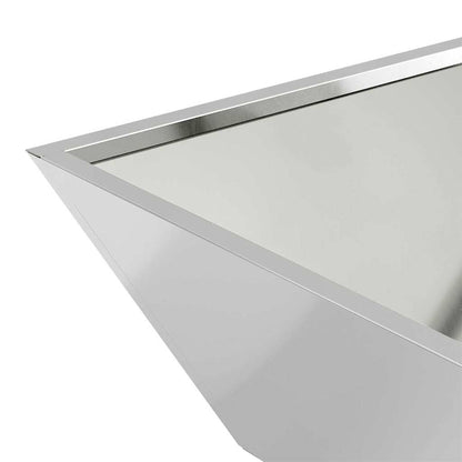 Vaso a Ciotola da Giardino 5 pcs Argento 50 x 50 x 15 cm