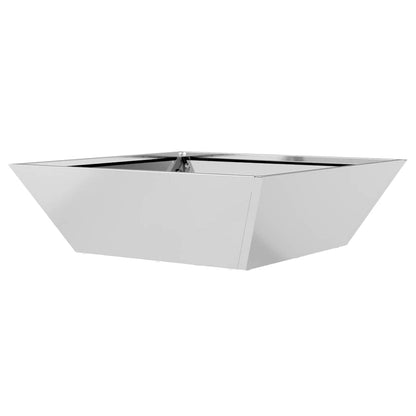 Vaso a Ciotola da Giardino 5 pcs Argento 50 x 50 x 15 cm