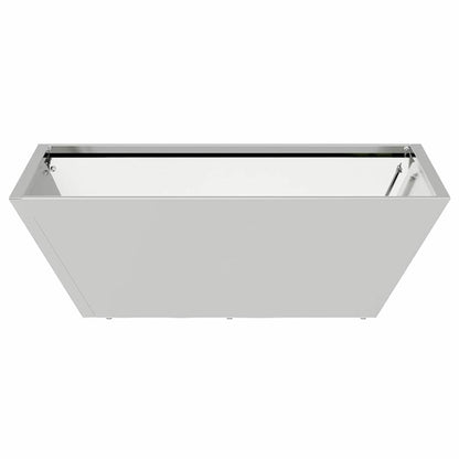 Vaso a Ciotola da Giardino 5 pcs Argento 50 x 50 x 15 cm
