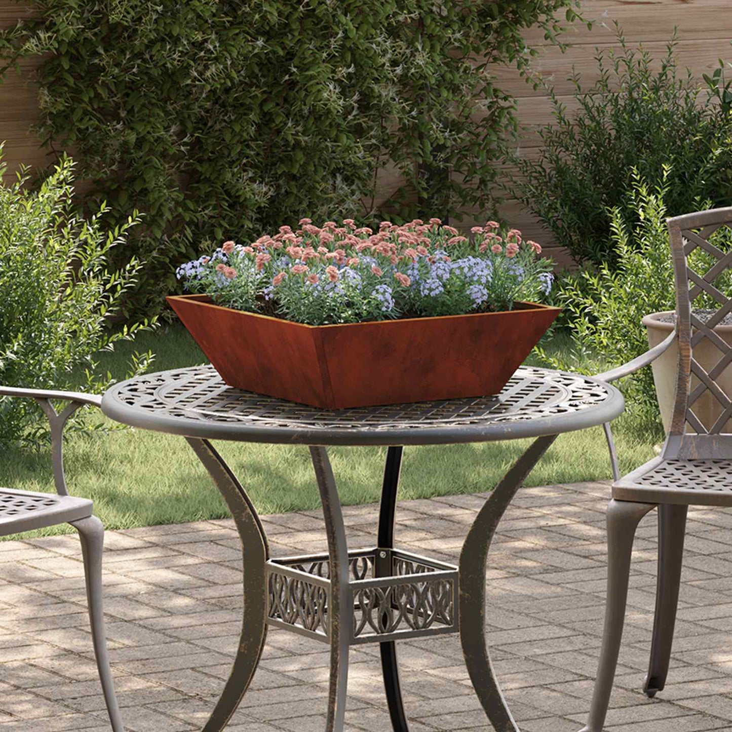 Vaso da giardino Ruggine 50 x 50 x 15 cm