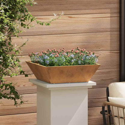 Vaso a Ciotola da Giardino 5 pcs Ruggine 50 x 50 x 15 cm