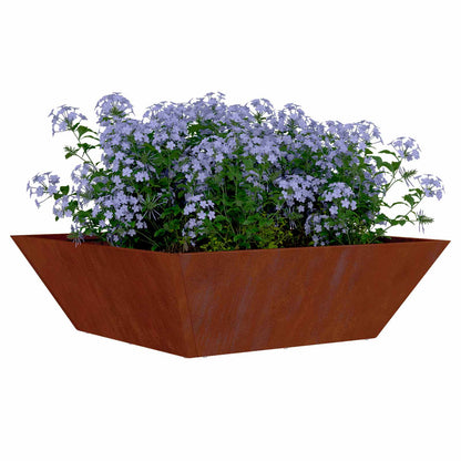 Vaso da giardino 5 pcs Ruggine 50 x 50 x 15 cm | homemem39