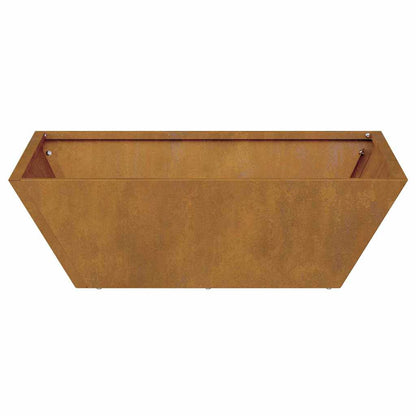 Vaso a Ciotola da Giardino 5 pcs Ruggine 50 x 50 x 15 cm