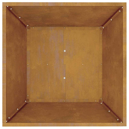 Vaso a Ciotola da Giardino 5 pcs Ruggine 50 x 50 x 15 cm