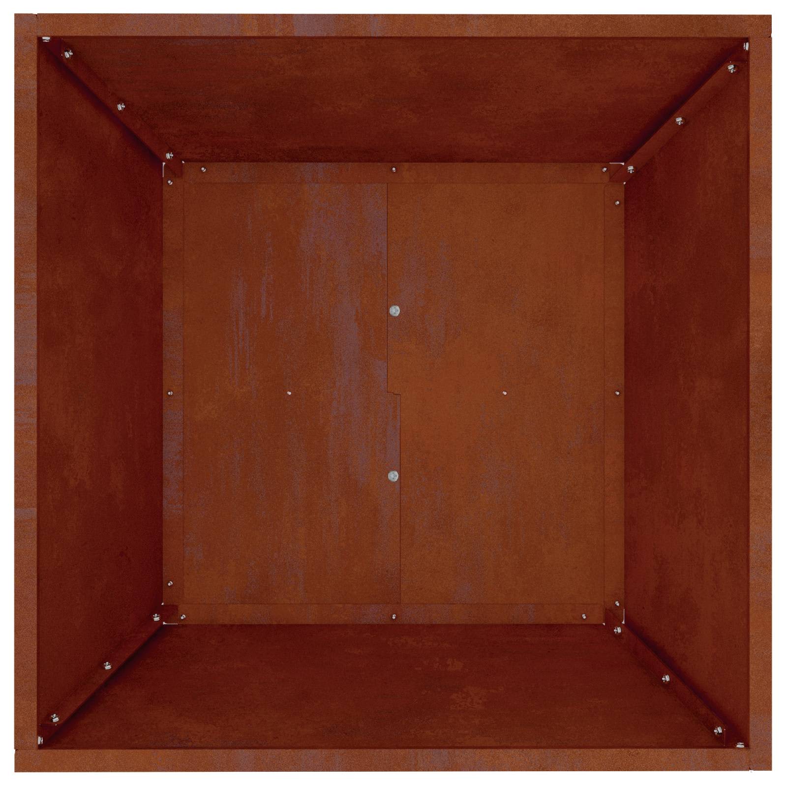 Vaso da giardino 5 pcs Ruggine 50 x 50 x 15 cm | homemem39
