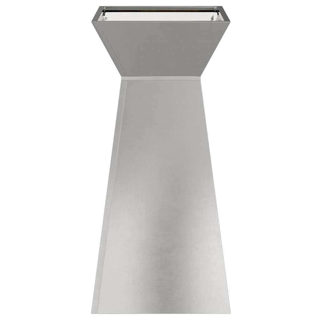 Vaso a Pilastro Argento 35 x 35 x 73 cm Acciaio