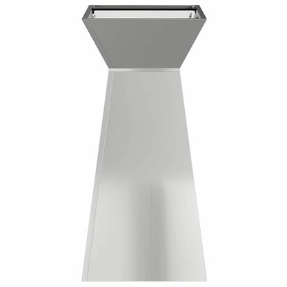 Vaso a Pilastro Argento 35 x 35 x 73 cm Acciaio