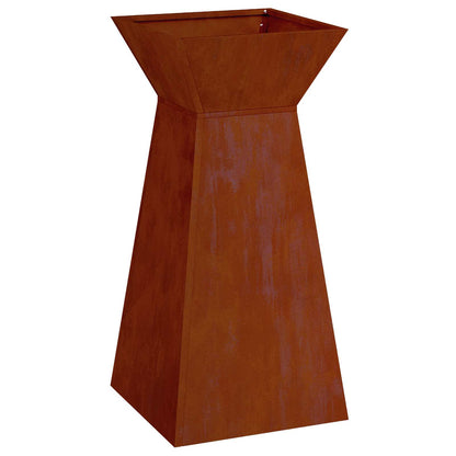 Vaso a Pilastro Argento 35 x 35 x 73 cm | homemem39