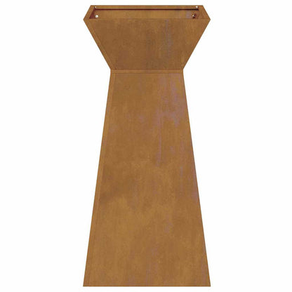 Vaso a Pilastro Argento 35 x 35 x 73 cm Acciaio