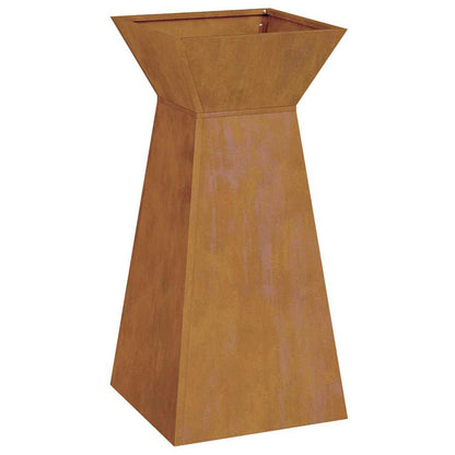 Vaso a Pilastro 2 pcs Argento 35 x 35 x 73 cm Acciaio