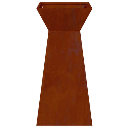 Vaso a Pilastro 2 pcs Argento 35 x 35 x 73 cm | homemem39