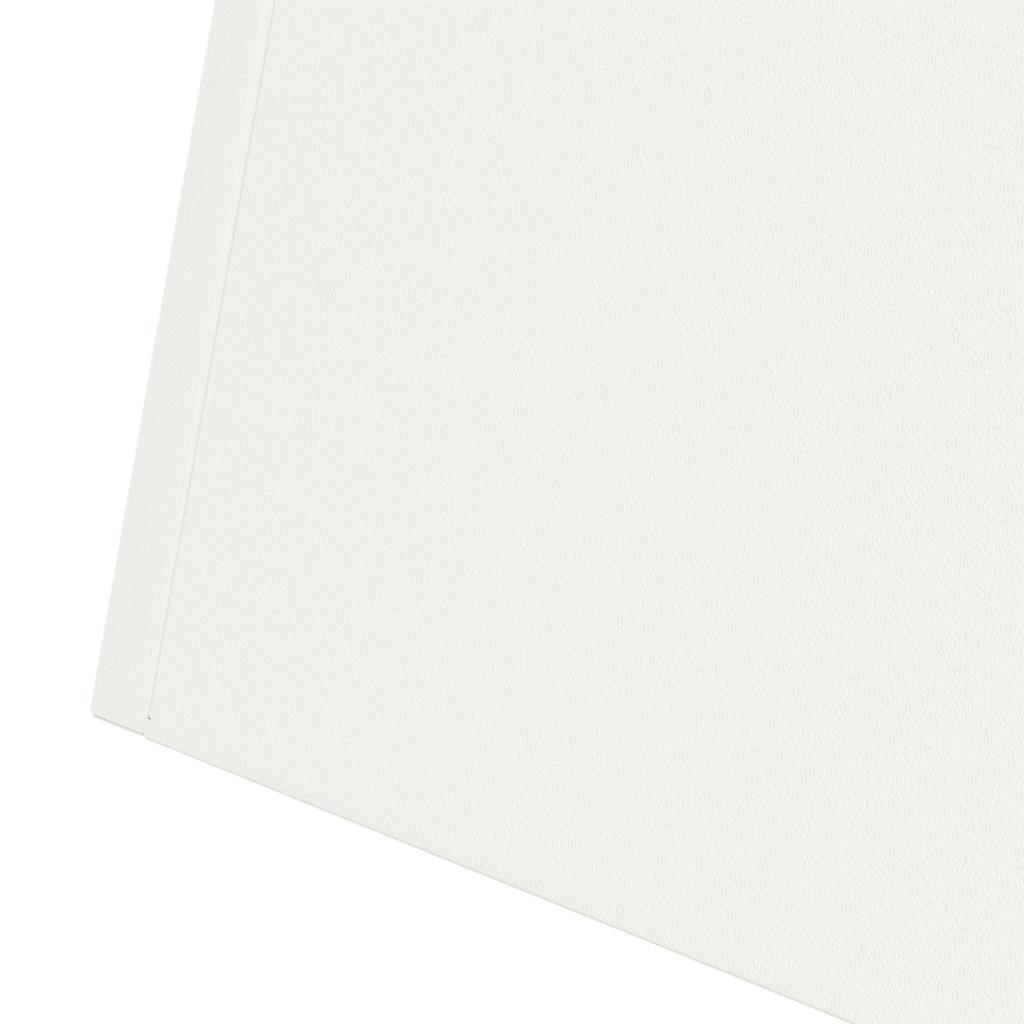 Vaso a Pilastro 2 pcs Bianco 40 x 40 x 100 cm Acciaio