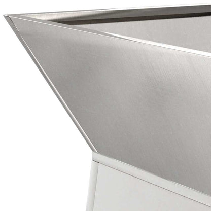Vaso a Pilastro 2 pcs Argento 40 x 40 x 100 cm Acciaio