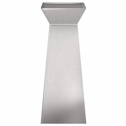 Vaso a Pilastro 2 pcs Argento 40 x 40 x 100 cm Acciaio