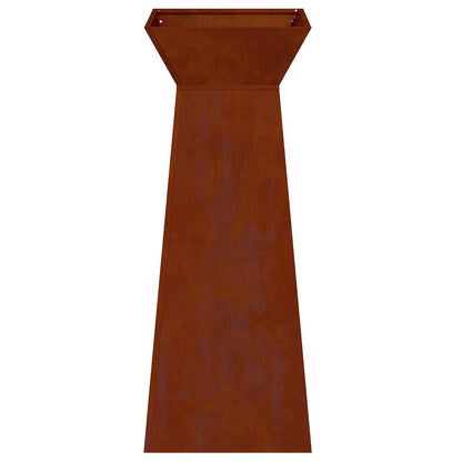 Vaso a Pilastro Argento 40 x 40 x 100 cm | homemem39