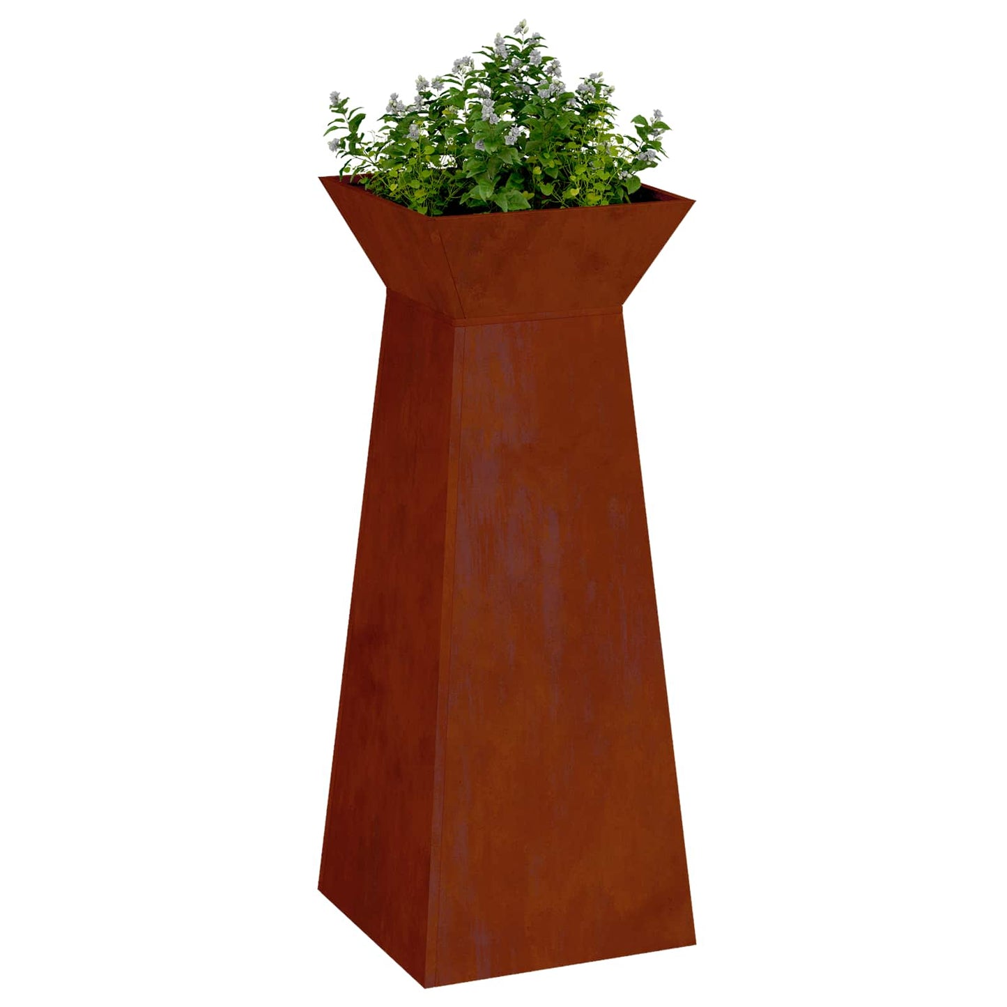 Vaso a Pilastro Argento 40 x 40 x 100 cm | homemem39