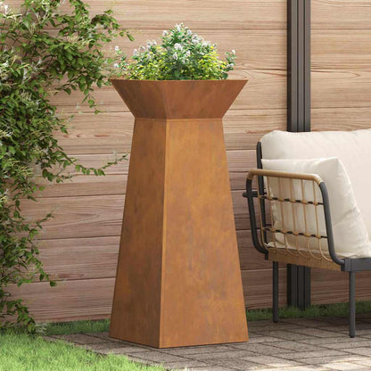Vaso a Pilastro 2 pcs Argento 40 x 40 x 100 cm Acciaio