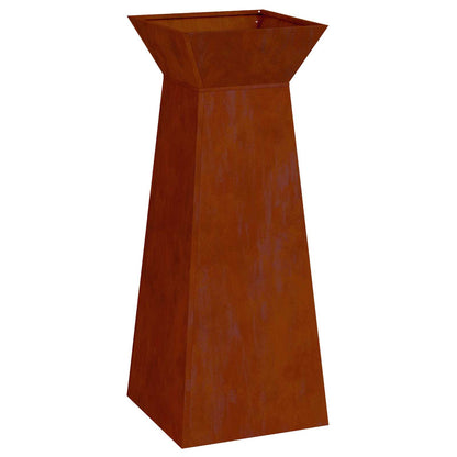 Vaso a Pilastro 2 pcs Argento 40 x 40 x 100 cm | homemem39