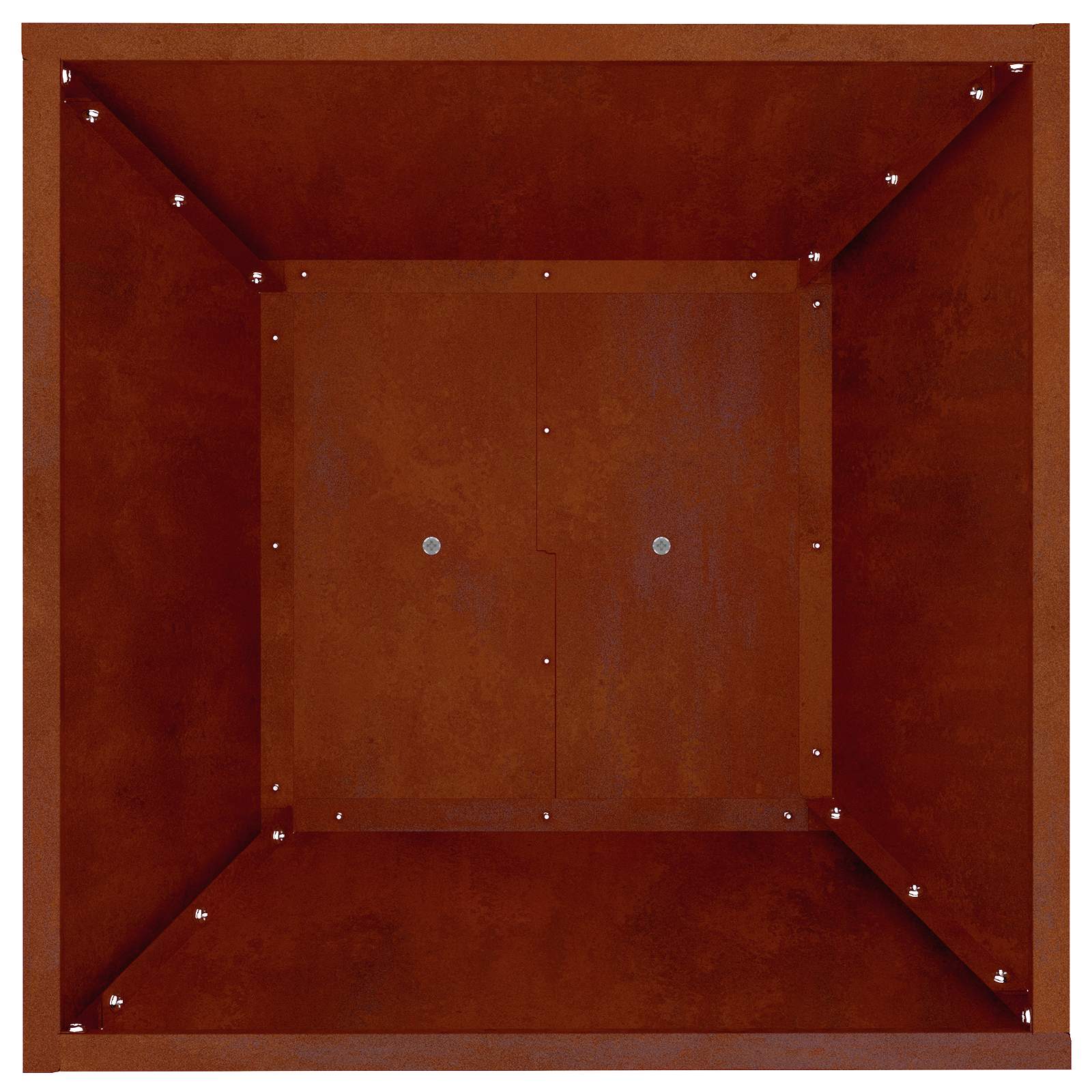 Vaso a Pilastro 2 pcs Argento 40 x 40 x 100 cm | homemem39