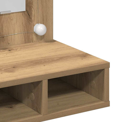 Mobiletto per specchio Rovere artigianale 60 x 31,5 x 62 cm | homemem39