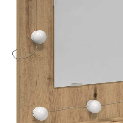 Mobiletto per specchio Rovere artigianale 60 x 31,5 x 62 cm | homemem39