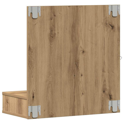 Mobiletto per specchio Rovere artigianale 60 x 31,5 x 62 cm | homemem39