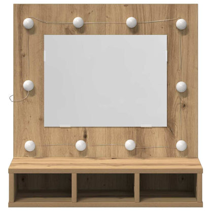 Mobiletto per specchio Rovere artigianale 60 x 31,5 x 62 cm | homemem39