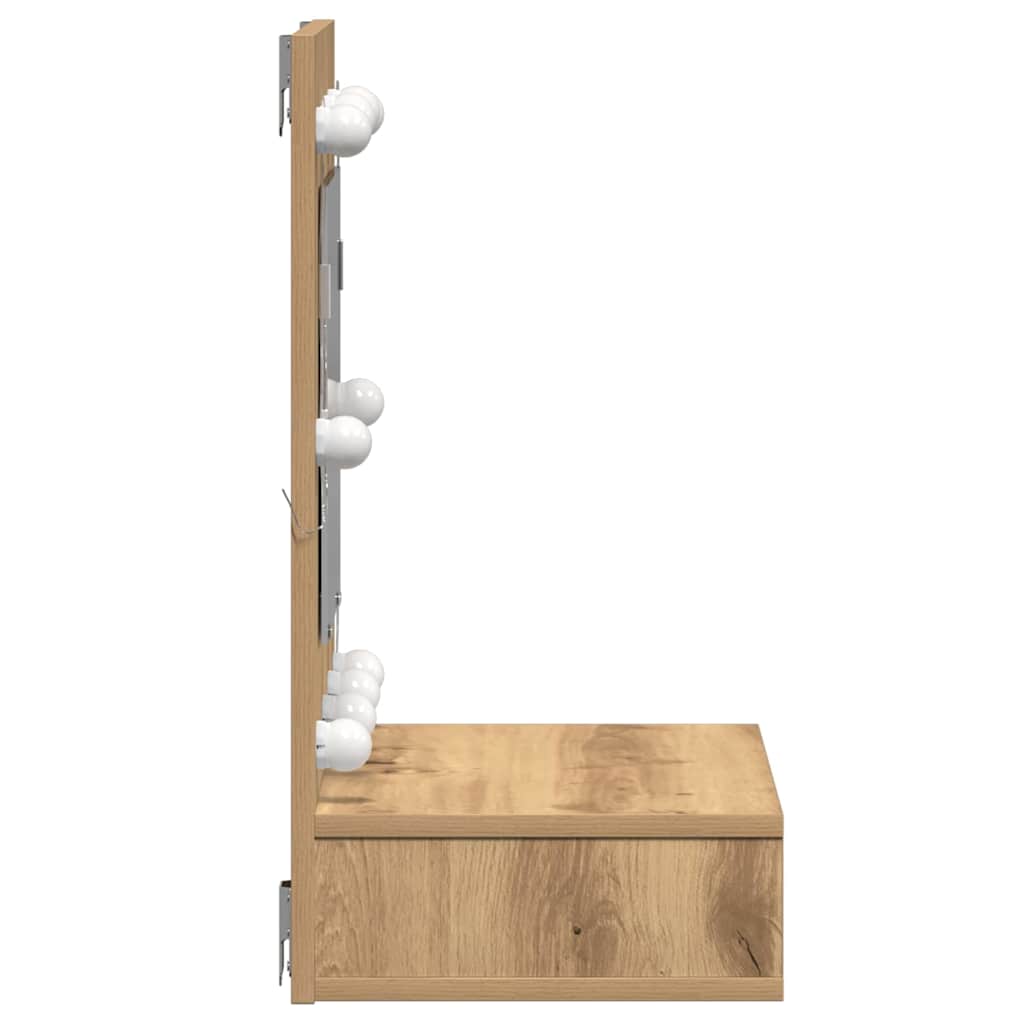 Mobiletto per specchio Rovere artigianale 60 x 31,5 x 62 cm | homemem39