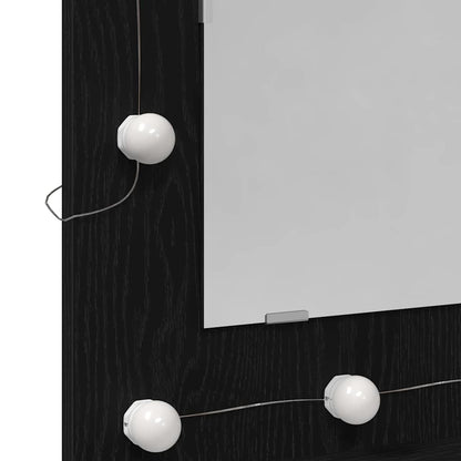 Mobiletto per specchio Rovere Nero 60 x 31,5 x 62 cm | homemem39