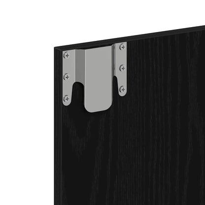 Mobiletto per specchio Rovere Nero 60 x 31,5 x 62 cm | homemem39