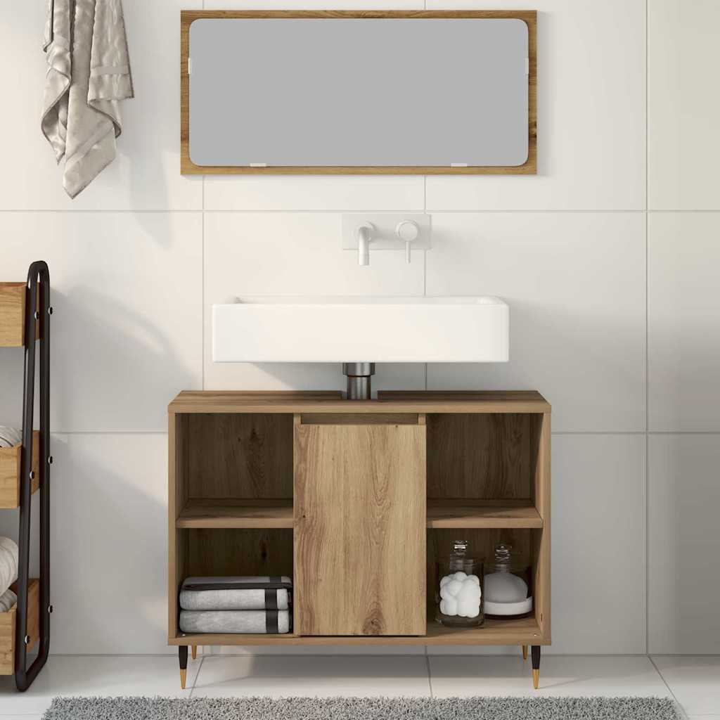 Mobile da Bagno Rovere artigianale 80 x 33 x 60 cm | homemem39